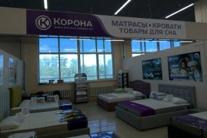 Фирменный магазин «КОРОНА», ул. Трамвайная, 2/3, Правое крыло, 2 этаж мебельного торгового центра «Парус»